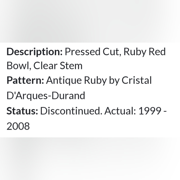 10" "Antique Ruby" Cristal D’Arques-Durand Red Glass Dinner Plate 🍽 - Picture 5 of 12